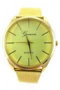 Часы Geneva на металлическом золотом ремешке купить — интернет магазин Master-watches